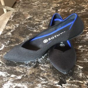 Rothy’s The Point black ballet flats SZ 8